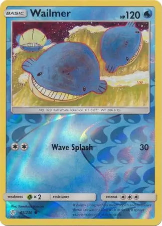 Cosmic Eclipse Wailmer #45/236 reverse holo